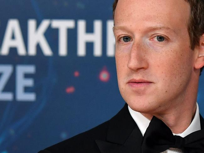 Facebook CEO Mark Zuckerberg arrives for the 8th annual Breakthrough Prize awards ceremony at NASA Ames Research Center in Mountain View, California on November 3, 2019. (Photo by JOSH EDELSON / AFP)