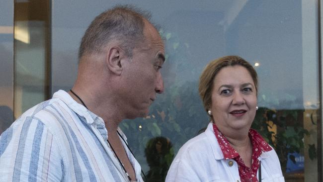 Annastacia Palaszczuk and Dr Reza Abib snapped during their Italian holiday. Picture: Victor Sokolowicz