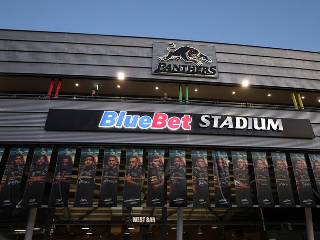 Demolition of the old BlueBet Stadium, previously known as Penrith Park, has begun. Picture: Getty Images