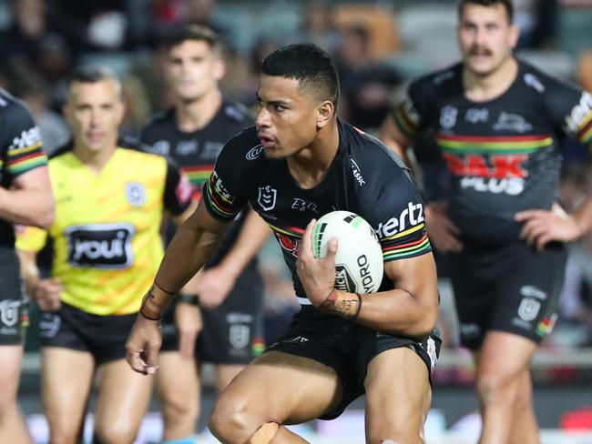 Stephen Crichton was kept on a tight financial leash by his parent while he was playing for Penrith. Picture: AAP Image/Michael Chambers