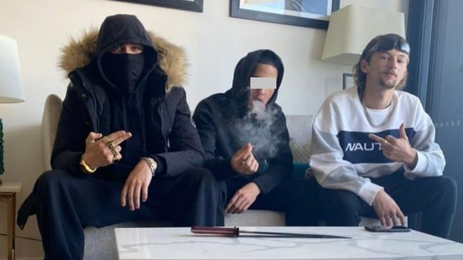 Koby Shane Radford (far right) has been charged with multiple offences including drink driving. PHOTO: Instagram