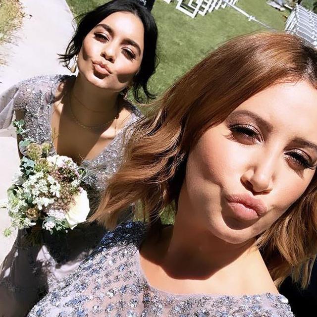 Image credit: Instagram/tisdale.mendlerVanessa Hudgens and Ashley Tisdale We're all in this together! High School Musical stars, Ashley Tisdale and Vanessa Hudgens, served as bridesmaids for Pretty Little Liars alum Brant Daugherty's wedding to actress Kimberly Hidalgo. On the big day, which took place in Walnut Creek, California over the weekend, Tisdale and Hudgens were two of six bridesmaids who stunned in matching vintage-inspired gowns, complete with beaded detailing. Tisdale took to Instagram to share snaps from the festivities. Before it’s in fashion, it’s in Vogue. Sign up to the Vogue newsletter for your daily fashion guide and inspiration from the Vogue Australia team.Subscribe to become a Vogue VIP and receive monthly magazine delivery, digital edition access, VIP event invitations, insider content, exclusive offers from our luxury partners and more. Subscribe today.