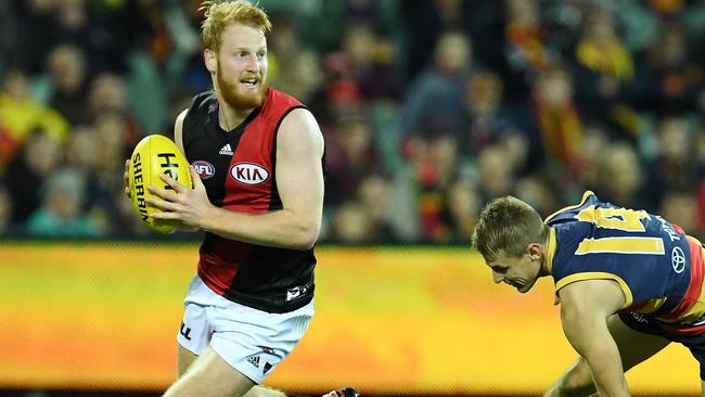 Aaron Francis has returned to Essendon in top condition. Picture: Tom Huntley