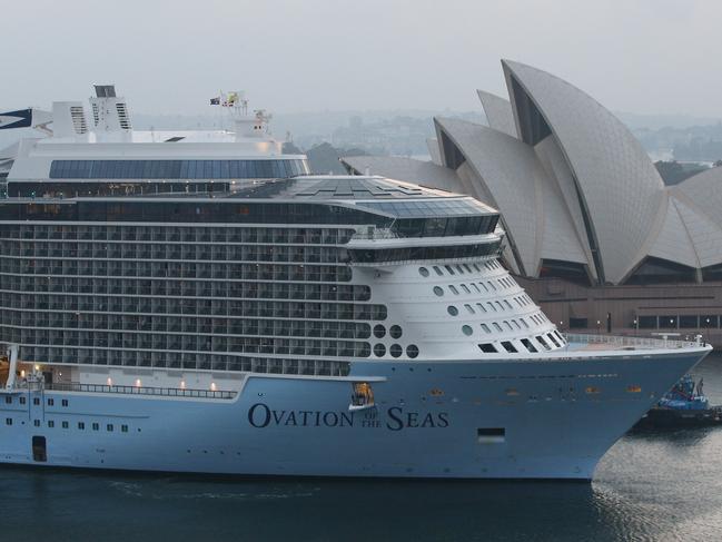 Royal Caribbean’s 'Ovation of the Seas' is due to arrive in Sydney on October 16. Picture: Lisa Maree Williams / Getty Images