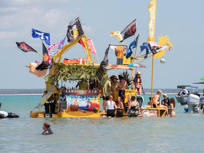 Darwin Beer Can Regatta at Mindil Beach, 2024. Picture: Pema Tamang Pakhrin