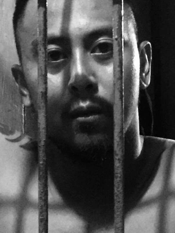 William Cabantog in prison in Bali.