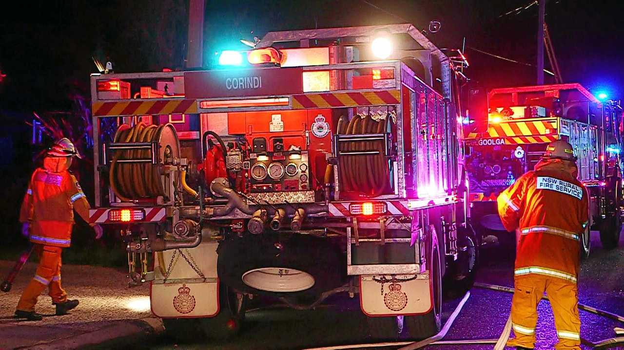 TRUCK CRASH: Emergency services were called to the New England Highway after a truck rolled over. Picture: Contributed