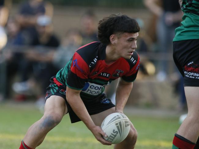 Jenson Tuaoi lights up the ruck for Colyton. Picture Warren Gannon Photography