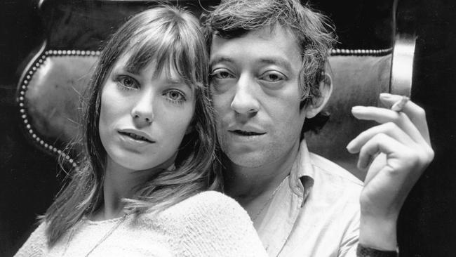 British singer and actress Jane Birkin and French musician Serge Gainsbourg at home in Paris. Picture: Getty Images