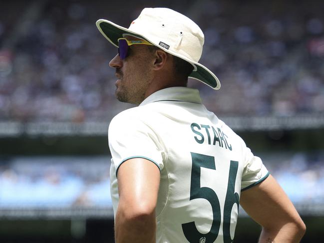 Starc has typically struggled both late in series’ and at the SCG. Picture: Martin KEEP / AFP