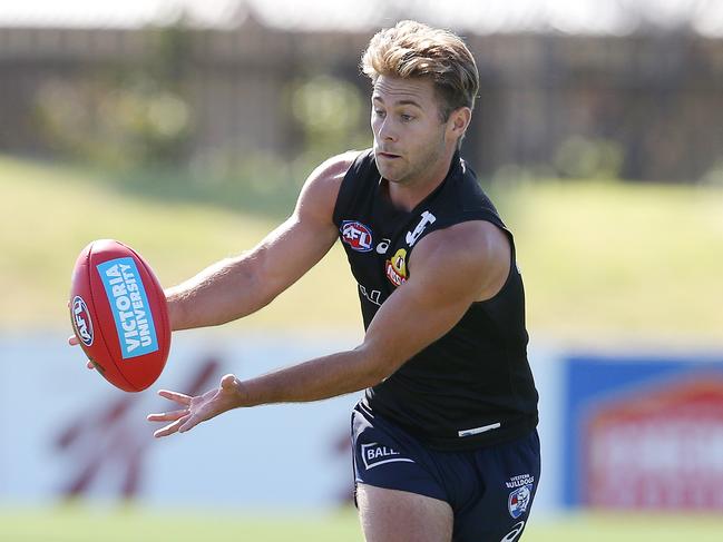 Western Bulldogs training at Whitten Oval. 25/02/2019.  Caleb Daniel   . Pic: Michael Klein