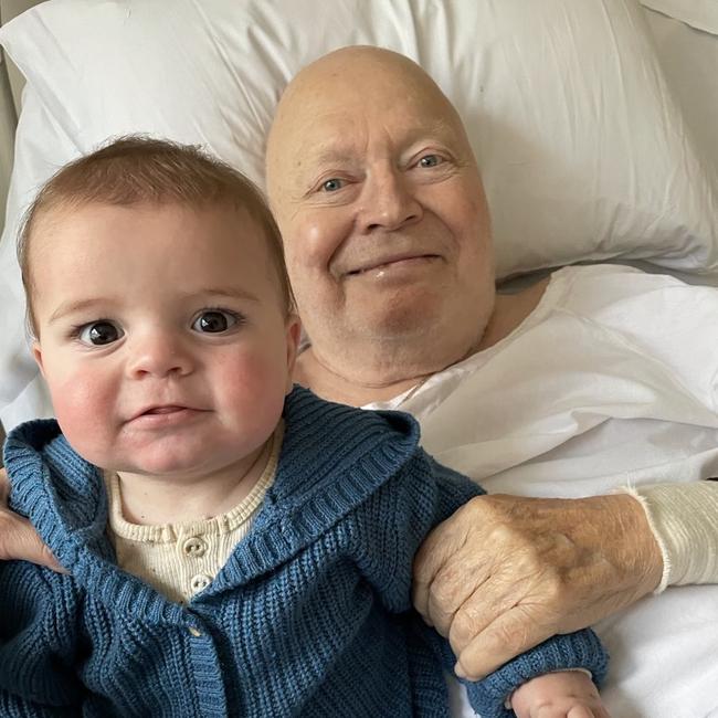 Bert Newton is recovering in hospital after undergoing a leg amputation. Picture: Patti Newton Instagram