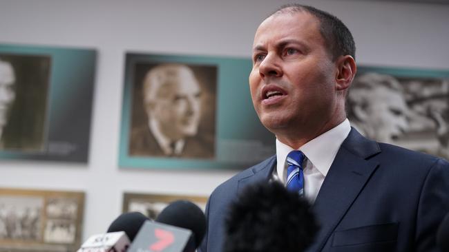 Energy Minister Josh Frydenberg is struggling to maintain government unity over power while facing a campaign from Labor, GetUp! and the states to boost the renewable energy mandate. Picture: AAP