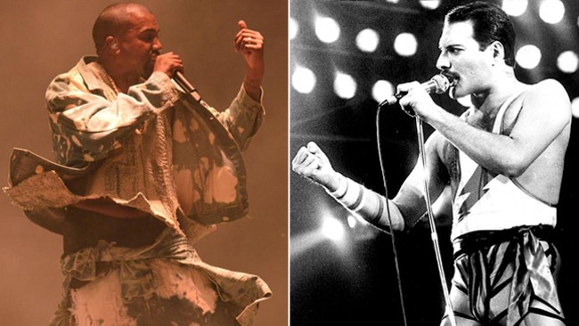 Kanye West and Freddie Mercury