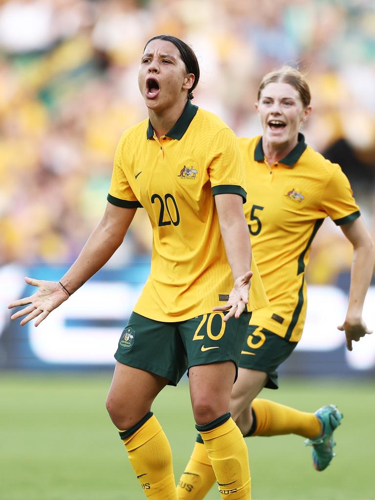 Sam Kerr is one of the biggest sports stars in Australia. Picture: Getty