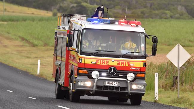 Fire crews battled a blaze on Nye St, Atherton. Picture: File photo