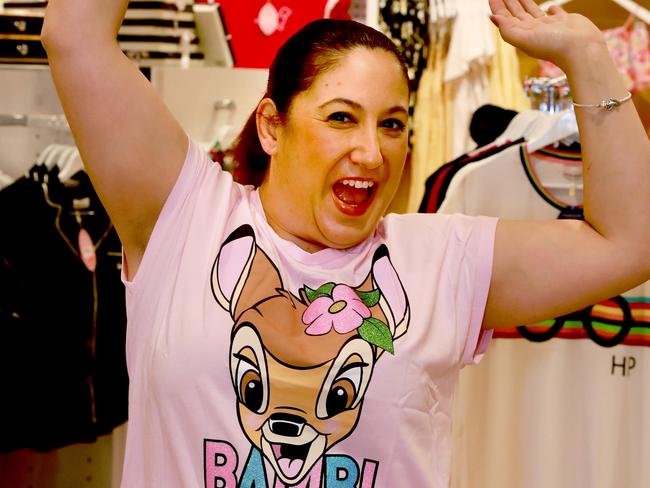 Peter Alexander Store Manager Michelle Paciano poses for photographs in the new store in Westfield Blacktown. Blacktown, Friday, October 12th 2018. Peter Alexander (pyjama brand) opened a store in Blacktown yesterday. (AAP Image / Angelo Velardo)