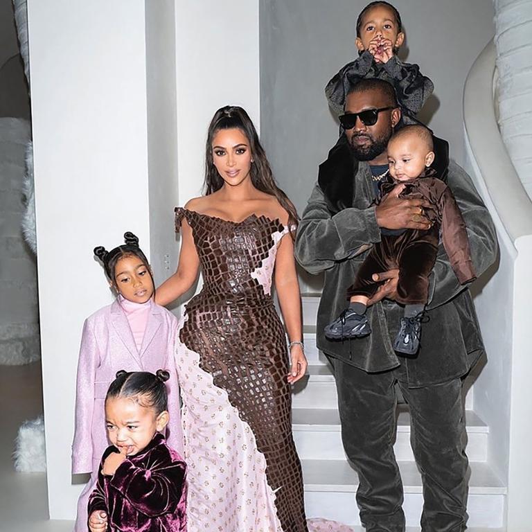 Rule One is that protecting the kids comes first, but Kanye West doesn’t care about rules. Picture: Kim Kardashian/Instagram