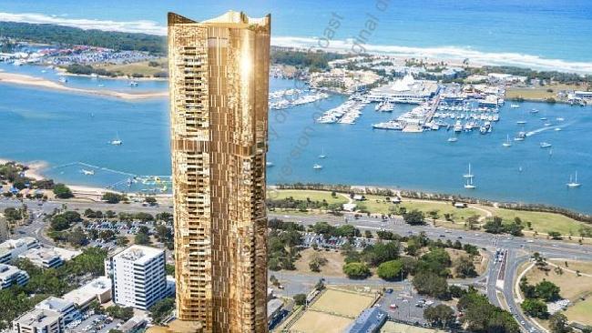 New artist impressions of ASF Consortium's Gold Tower, The AU. Picture: Gold Coast City Council