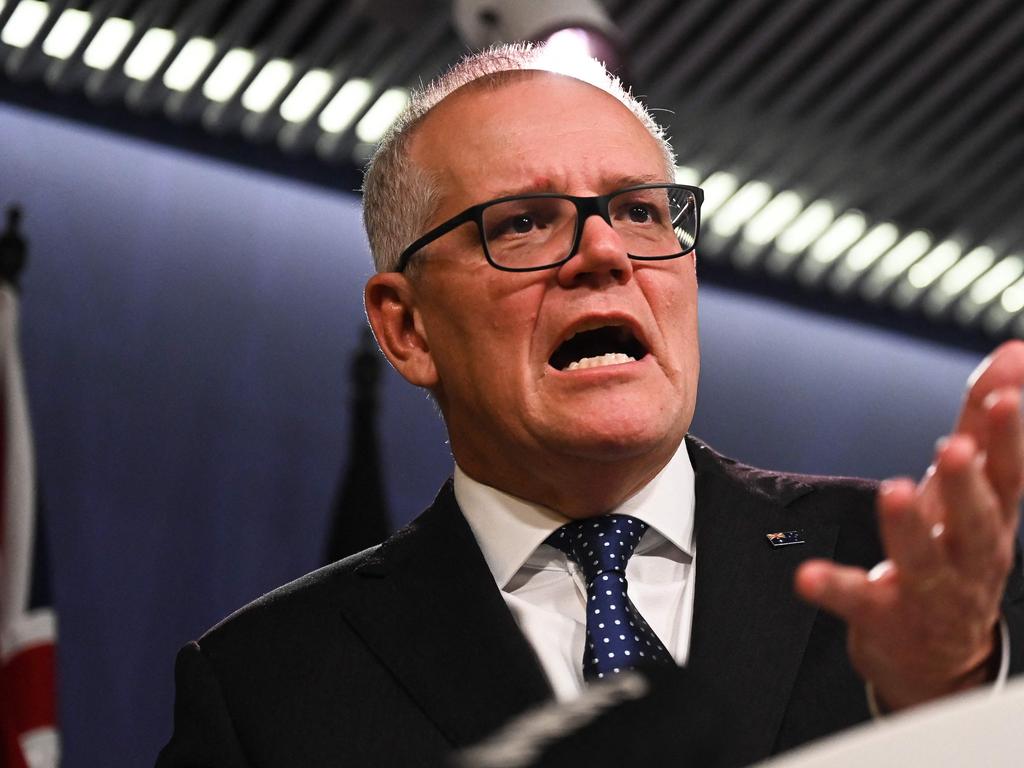 Former PM Scott Morrison. Picture: Steven Saphore/AFP