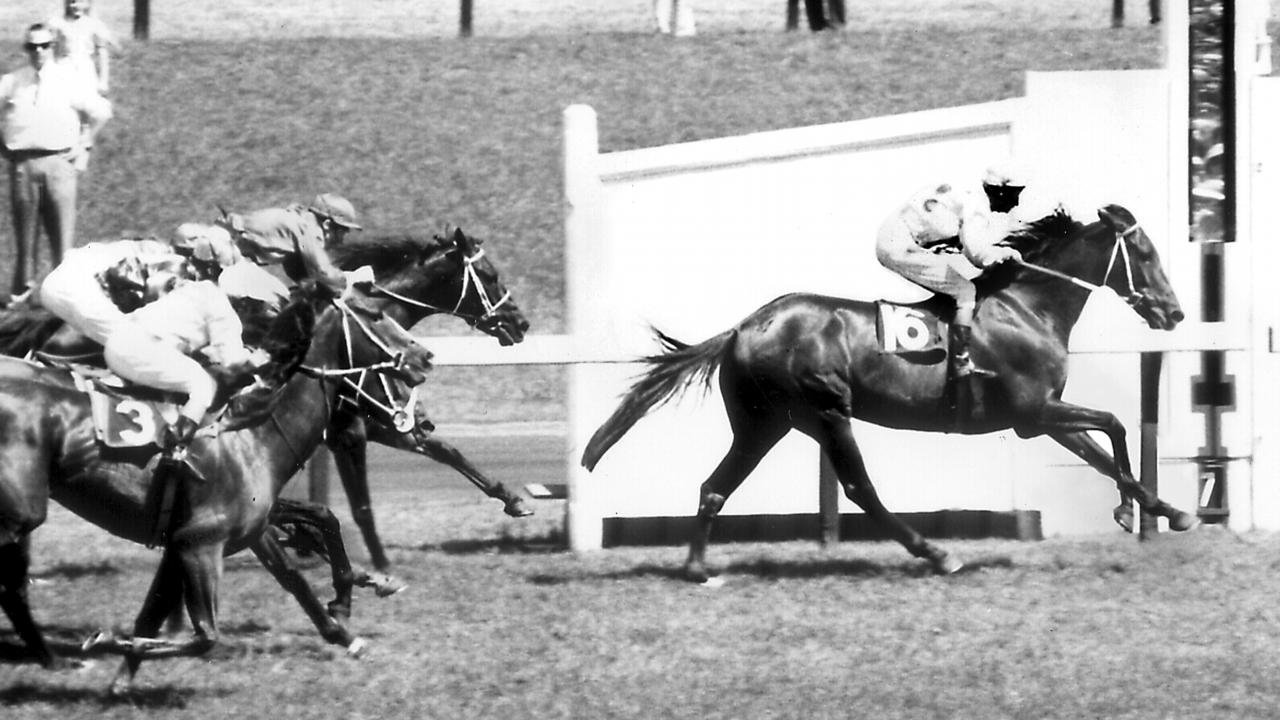Piping Lane winning 1972 Melbourne Cup. PicNews/Ltd   / A/CT sport action horseracing