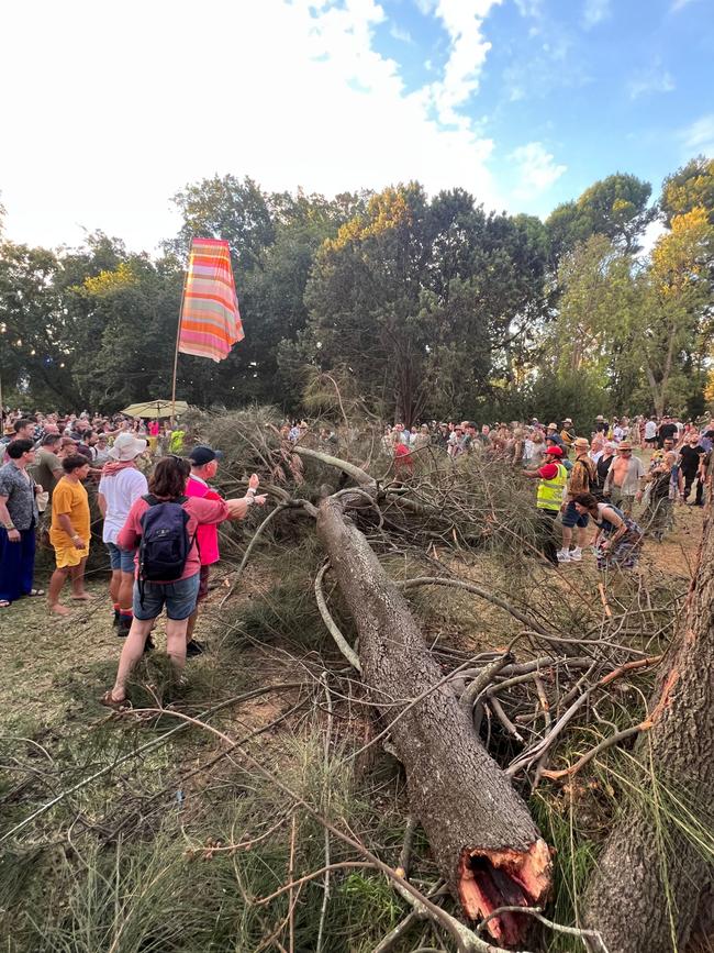 A 55-year-old man was among those injured. Picture: Rod Savage