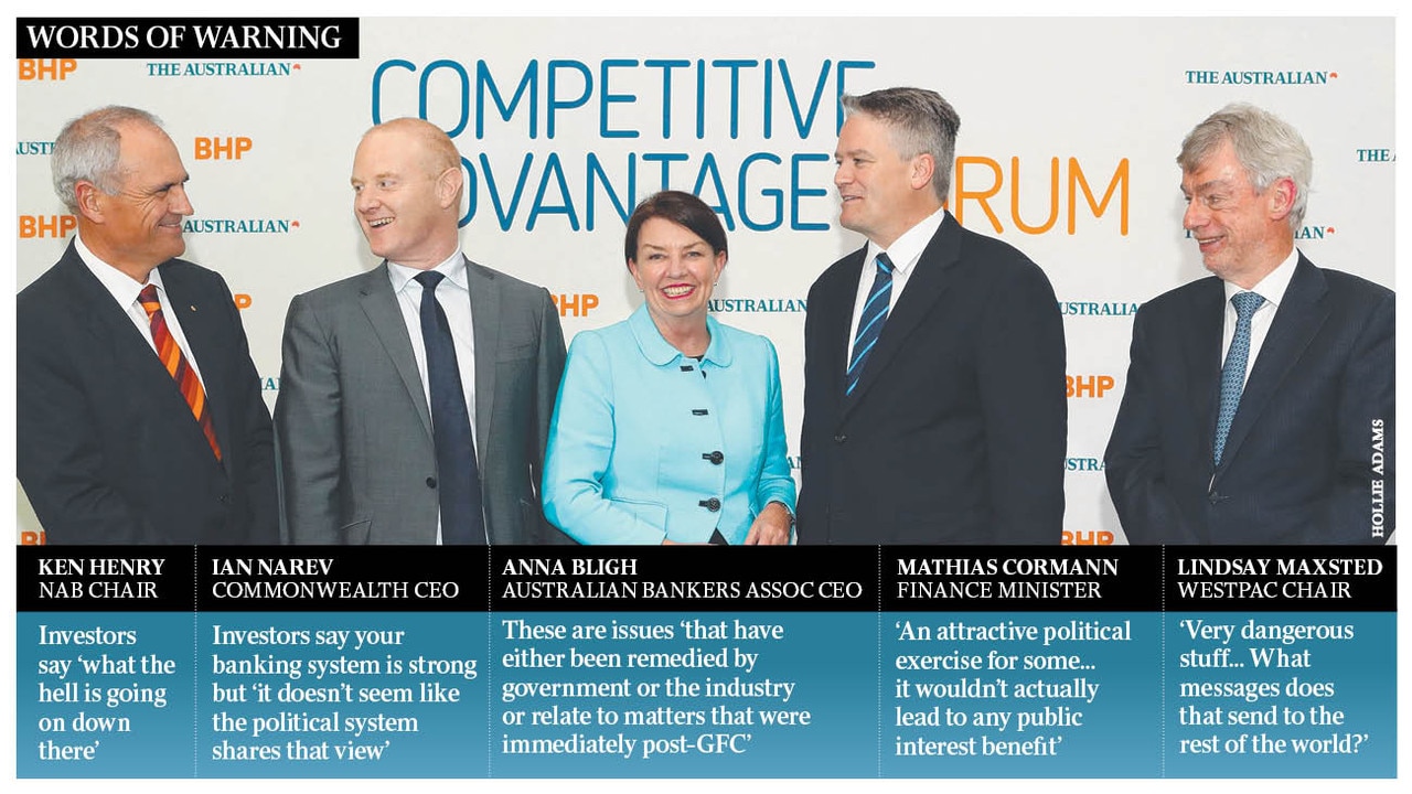 Competitive advantage forum RBA slated over rates as big banks sound