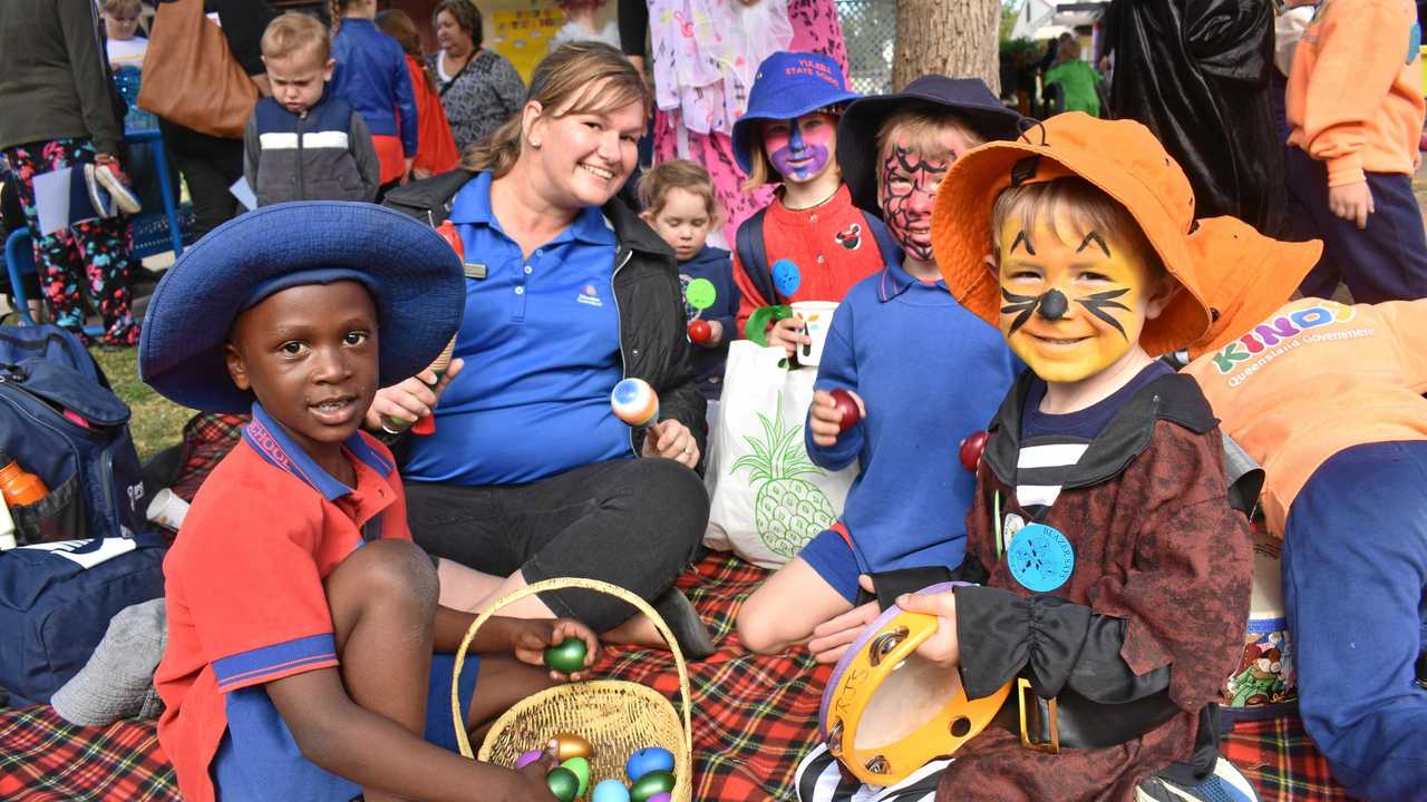 COOL SCHOOL: Joel Ntahiraja,  Rebecca Boldorac, Lauren Harland, Chase Gallaher, and Hunter Houston of Yuleba State School. Picture: Jorja McDonnell