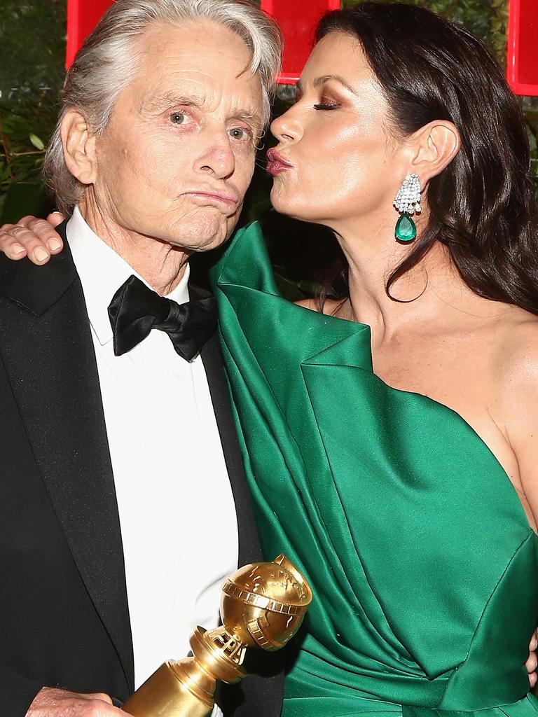 Michael and Catherine aren’t afraid to embrace PDA. Source: Photo by Tommaso Boddi/Getty Images for Netflix.