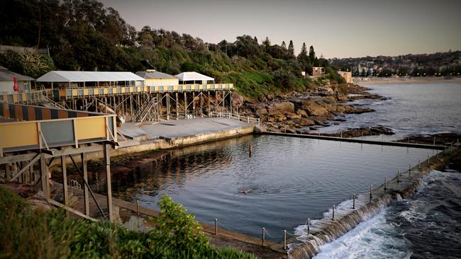 A rare moment of stillness at Wylie's Baths. Image: John Grainger