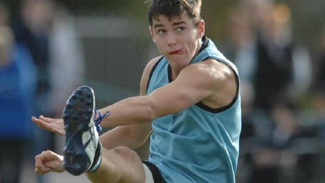 Rising junior footy star Jarrod Brander.