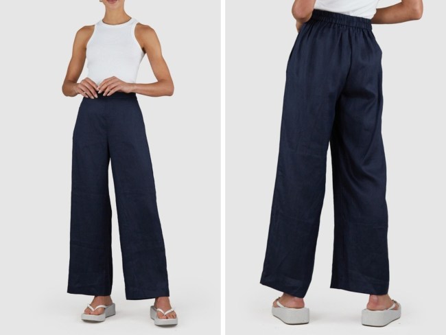 Amellus Mabel Linen Pant. Picture: THE ICONIC.