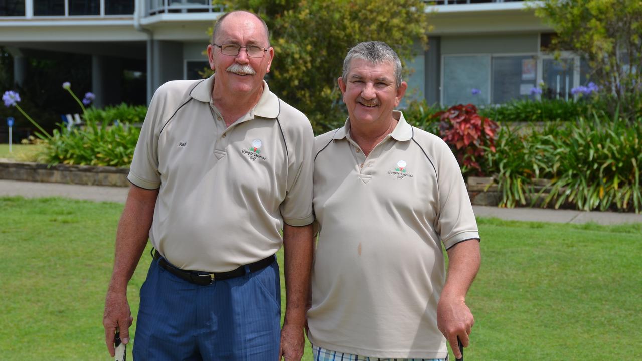 RARING TO GO: Gympie Vets President Ken Burford and Vets Captain Andrew Towning are keen for the club's first stroke event under coronavirus restrictions. Picture: Contributed