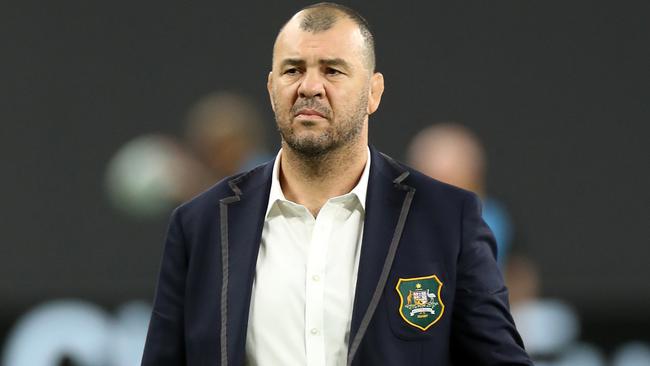 SAPPORO, JAPAN - SEPTEMBER 21: Head coach Michael Cheika of Australia is seen prior to the Rugby World Cup 2019 Group D game between Australia and Fiji at Sapporo Dome on September 21, 2019 in Sapporo, Hokkaido, Japan. (Photo by David Rogers/Getty Images)