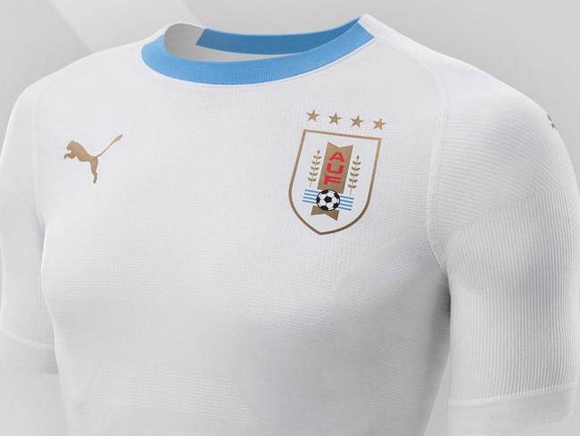 Uruguay's white Puma away kit