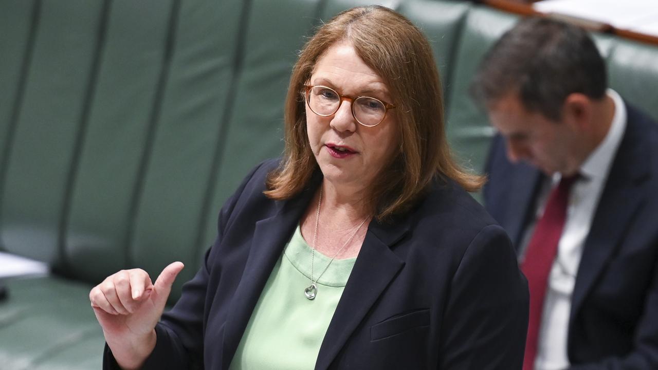 Infrastructure Minister Catherine King announced 50 projects would be gutted of federal funding, totalling $7.3bn. Picture: NCA NewsWire/ Martin Ollman