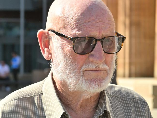 ADELAIDE, AUSTRALIA - NewsWire Photos AUGUST 14, 2024: Roy Alexander Skinner , 80yo man charged with death by dangerous driving at Victor Harbor, leaves the Adelaide Magistrates Courtrt. Picture: NewsWire / Brenton Edwards