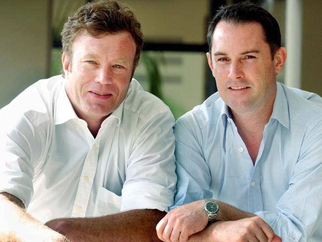 James Dack and John McGrath set up McGrath Real Estate together.