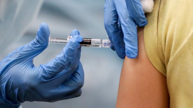 The COVID-19 vaccine will not be compulsory in Australia. Picture: Mario Tama/Getty Images/AFP