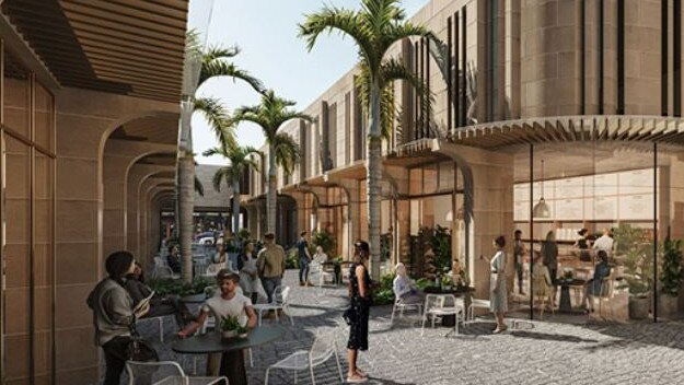 Artist impression of food outlets at the proposed Coogee Bay Hotel development.