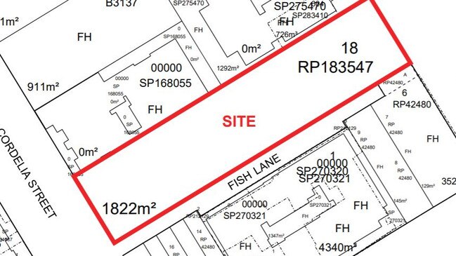 The location of the new Stockwell dual-tower proposal. Picture: Stockwell/ PD Online.