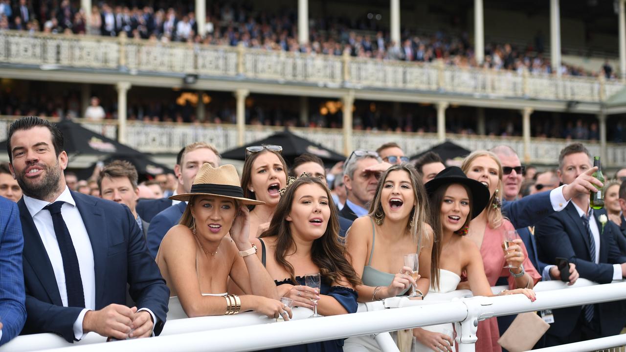 Racing fans trackside at the first Everest in 2017. Picture: AAP Image/Brendan Esposito