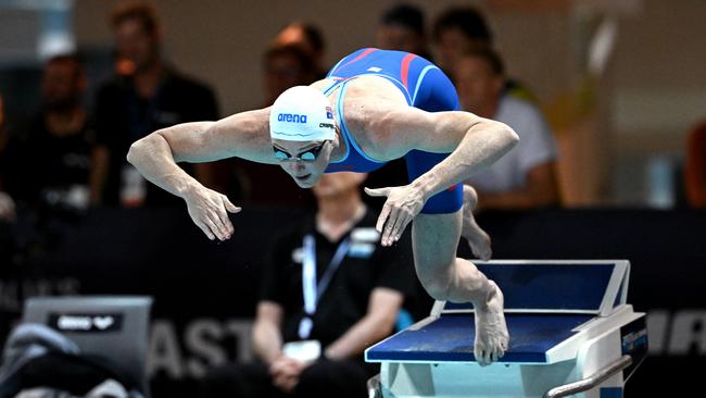 Cate Campbell finished fifth. Picture: Bradley Kanaris/Getty