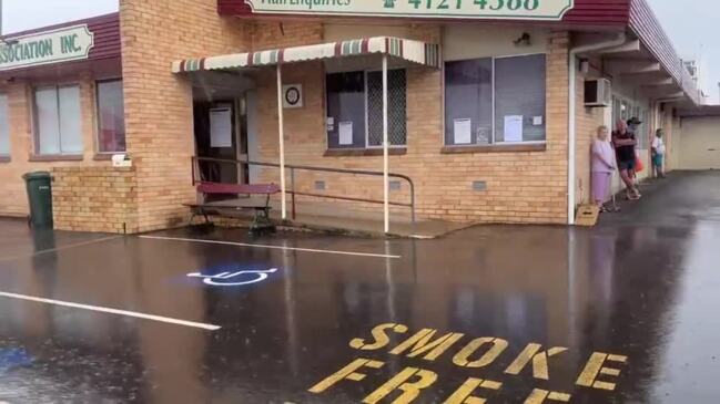 Rain falling hard in Maryborough as voting begins