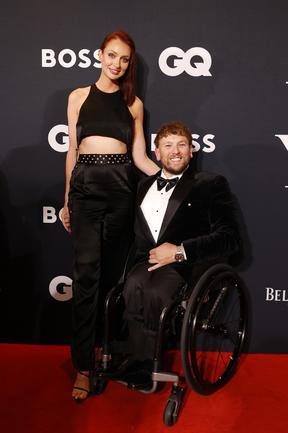 Dylan Alcott and partner Chantelle Otten at the GQ Men of the Year at Crown Sydney. Picture: Jonathan Ng