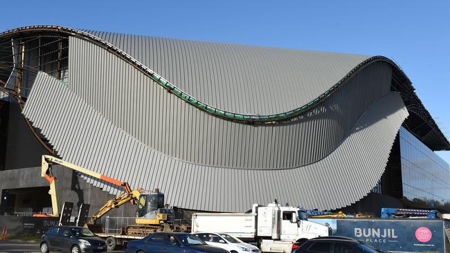 Casey council has announced Bunjil Place at Narre Warren will open in October. The development has changed the Casey skyline and will be home to a library, dance studios and a theatre. Picture: AAP/ Chris Eastman