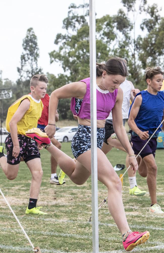 Adelaide Bailey wins the Greg Gabbett Gift. Postle Gift in Pittsworth. Saturday, December 10, 2022. Picture: Nev Madsen.