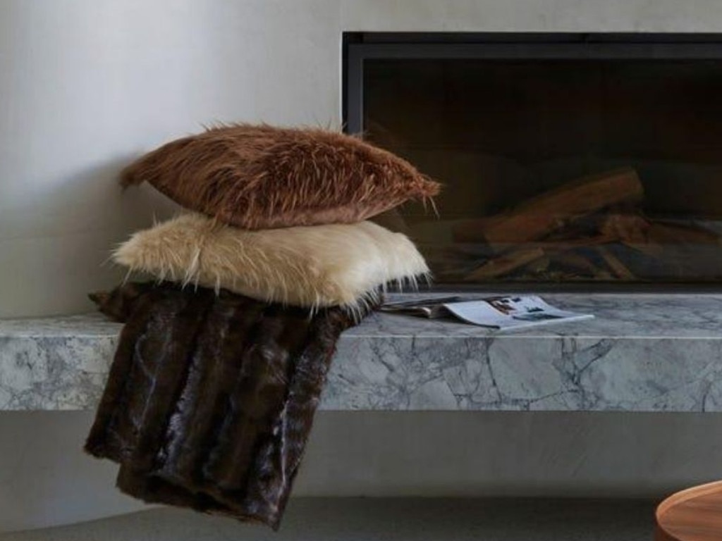 Bed Bath n Table, Nordic Faux Fur Cushion.