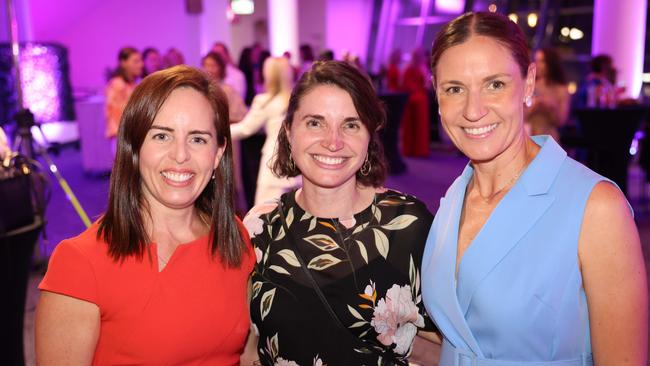 Renee Soutar, Amanda Appel and Claire Madden at the Gold Coast Bulletin Women of the Year Awards 2024 launch at Gold Coast Convention and Exhibition Centre. Picture, Portia Large.