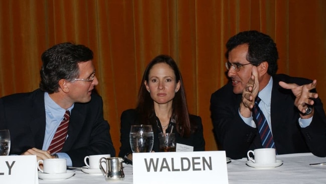 Dana Walden, then president of Twentieth Century Fox Television, at a 2002 Hollywood Radio &amp; Television Society Newsmaker Luncheon. Picture: Getty Images. .